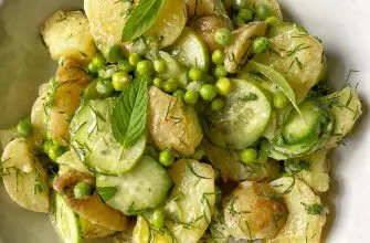 Letniy salat iz zelenogo kartofelya vkusno prosto veganskiy