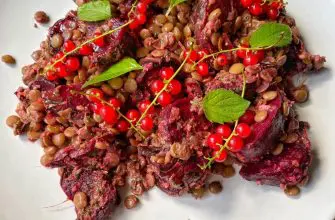 Salat iz svekly i chechevitsy vkusno prosto veganskiy
